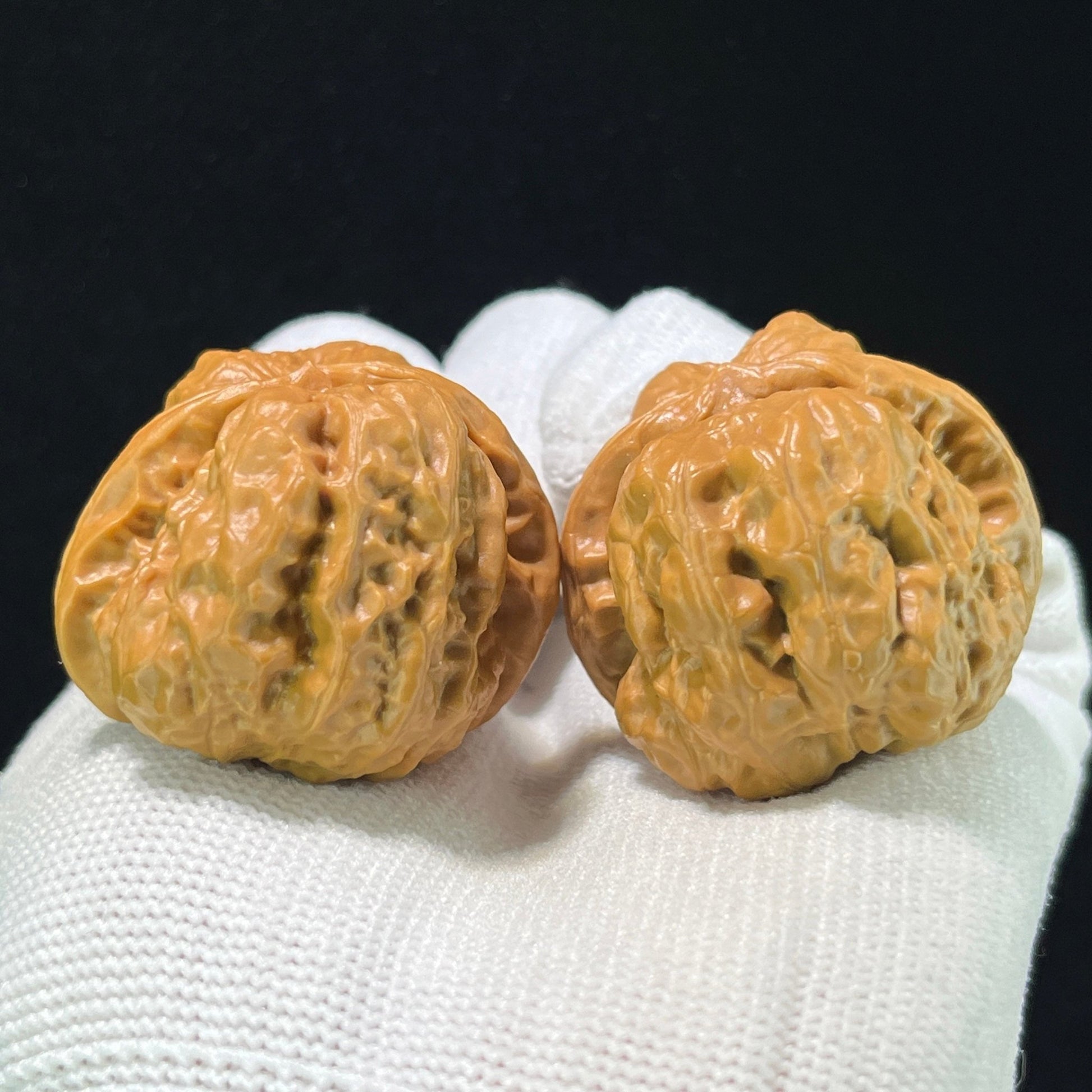 The "Horned Frog Three-Rib" (San Leng San Jiao Wa) Premium Heavy-Bone Deep-Belly Pair | 36.0mm x 38.0mm | W-1007 - ThePatinaProject