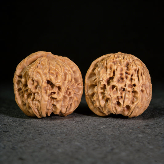 The "Hundred Longevity" (Bai Shou) Pair | 43.0mm x 39.0mm | BSSZT-01 - ThePatinaProject