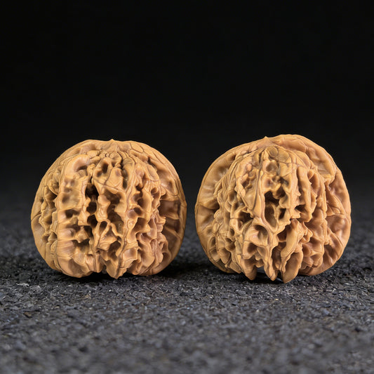 The "Hundred Longevity" (Bai Shou) Pair | 47.0mm x 43.0mm | BSJ-402 - ThePatinaProject