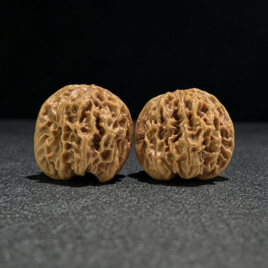 The "Hundred Longevity" Lion Head (Bai Shou Shi Zi Tou) Ergonomic Giant Pair | 41.0mm x 37.0mm | BSSZT-802 - ThePatinaProject