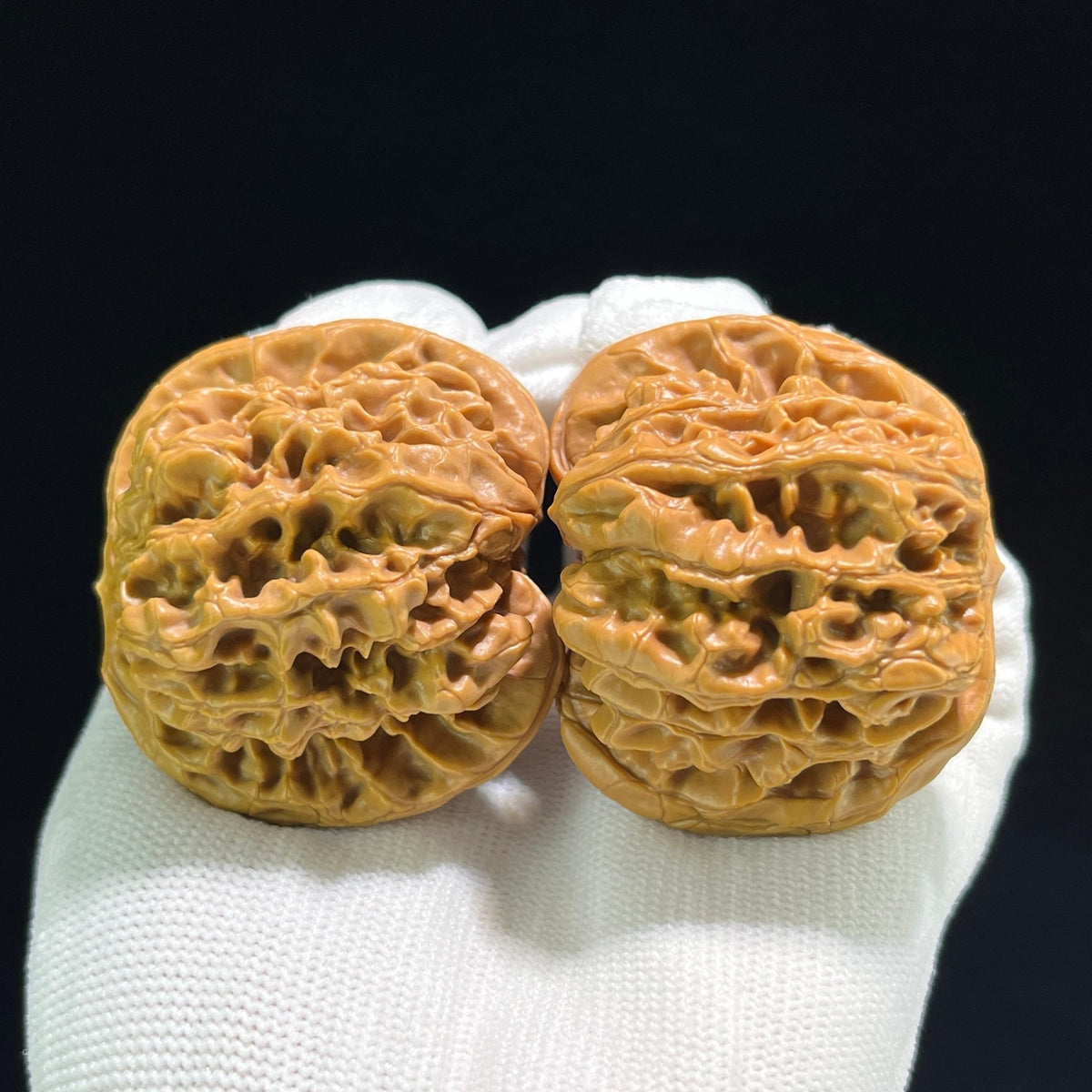 The "Hundred Longevity Lion Head" (Bai Shou Shi Zi Tou) Ultra-Giant Pair | 48.0mm x 44.0mm | BSSZT-801 - ThePatinaProject