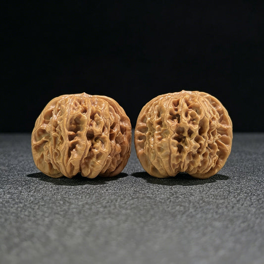 The "Hundred Longevity Lion Head" (Bai Shou Shi Zi Tou) Ultra-Giant Pair | 48.0mm x 44.0mm | BSSZT-801 - ThePatinaProject
