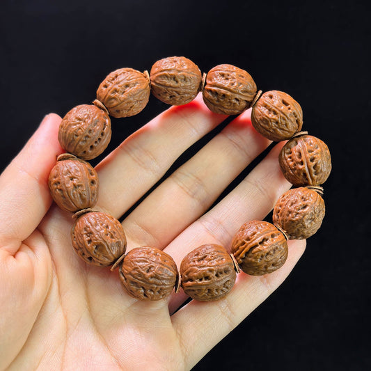 The Illustrious "Beijing Eight-Ribbed" Jingbaleng Artisan Prayer Bracelet | 12-Bead Single Strand | JBL-401E - ThePatinaProject