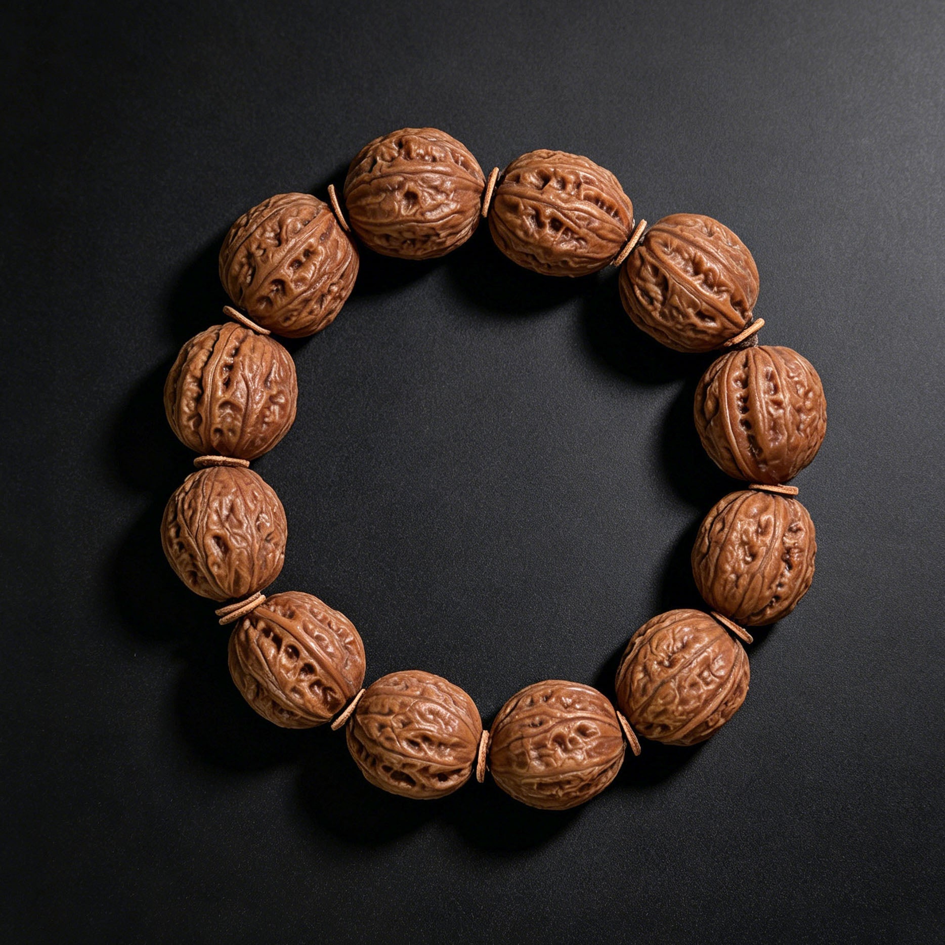 The Illustrious "Beijing Eight-Ribbed" Jingbaleng Artisan Prayer Bracelet | 12-Bead Single Strand | JBL-401E - ThePatinaProject