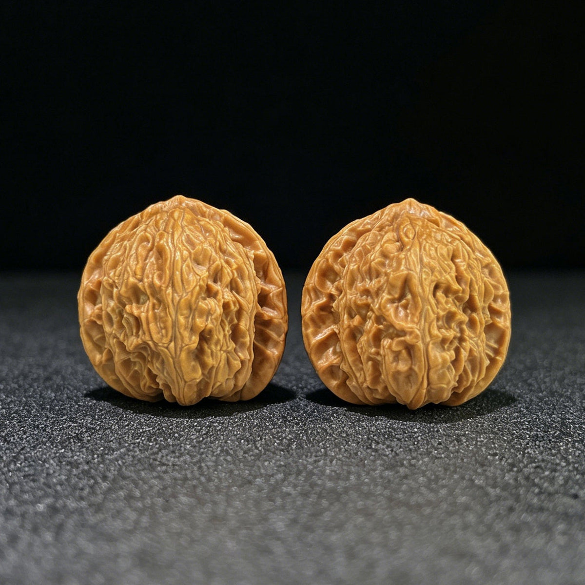 The "Imperial Alabaster" (Bai Shi Zi) Premium Miniature Scholar Walnuts | 35.0mm x 35.0mm | 1:1 Perfect Isometric Match | BSZ-1003 - ThePatinaProject