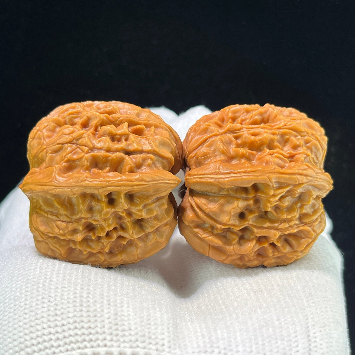 The "Imperial Dragon Pearl" (Long Zhu) Premium Miniature Scholar Walnuts | 33.0mm x 36.0mm | Deep-Belly Pocket Format | LZ-1001 - ThePatinaProject