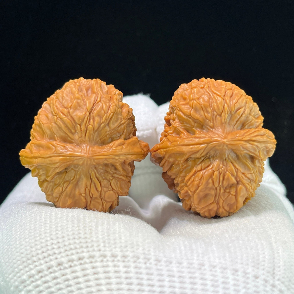The "Imperial Dragon Pearl" (Long Zhu) Premium Miniature Scholar Walnuts | 33.0mm x 36.0mm | Deep-Belly Pocket Format | LZ-1001 - ThePatinaProject