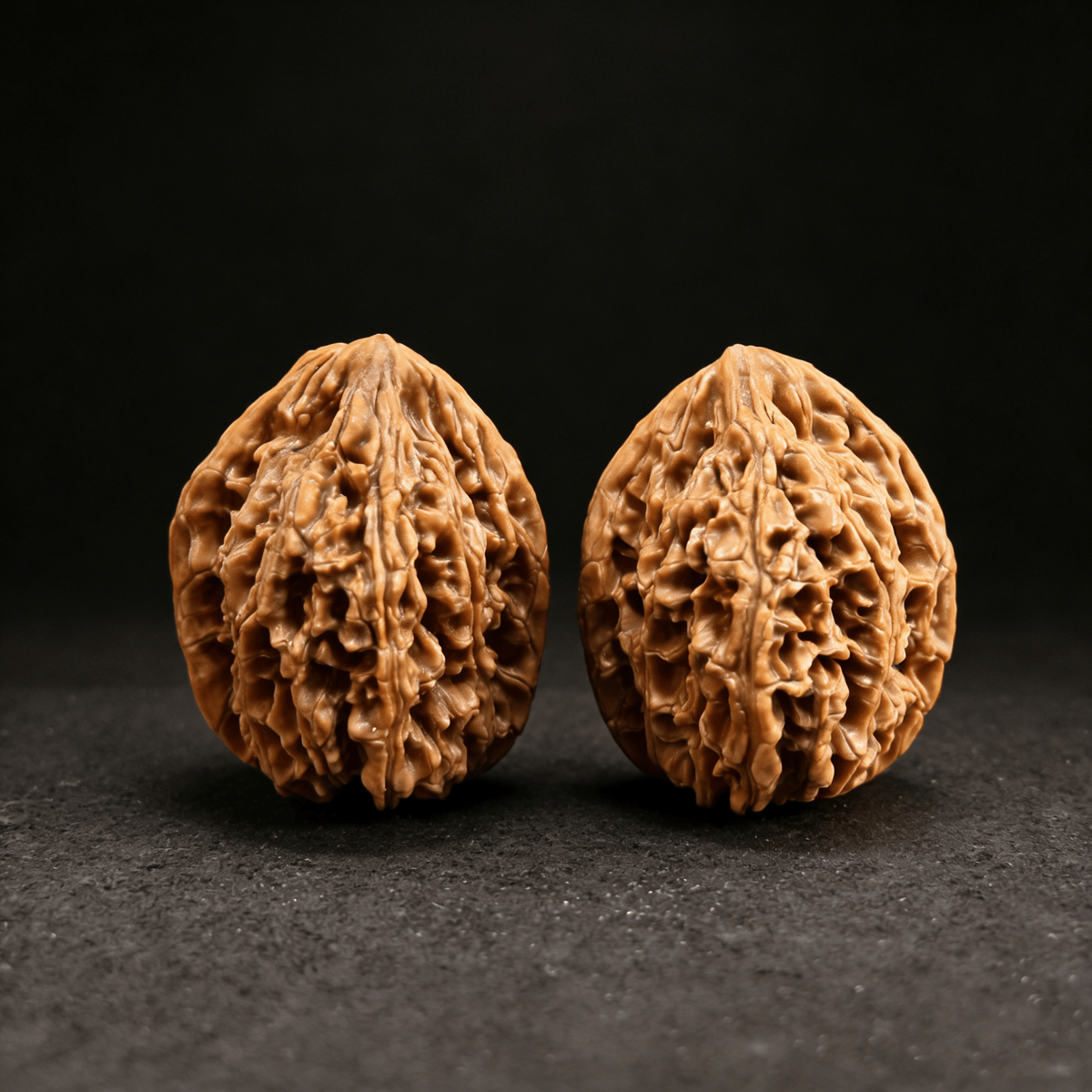The "Imperial Heart" (Shisanling Jixin) – Tall Silhouette & Deep Honeycomb Texture | 36mm Matched Pair - ThePatinaProject