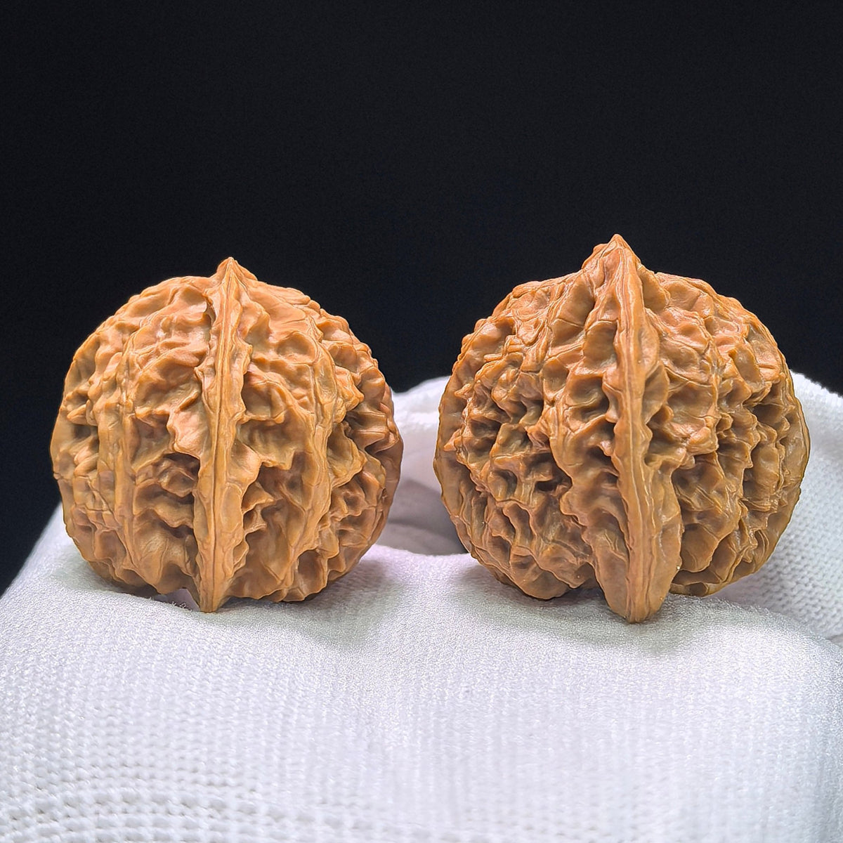 The "Imperial Orchard" (Ping Guo Yuan) Select Miniature Balanced Pair | 37.0mm x 36.0mm | Compact Shou Nian Format | PGY-1404 - ThePatinaProject