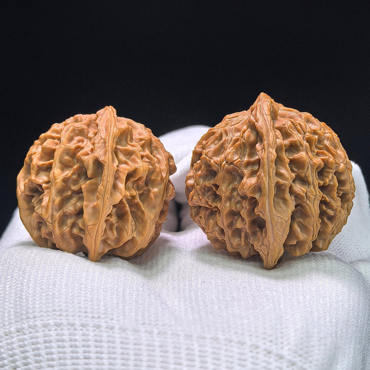 The "Imperial Orchard" (Ping Guo Yuan) Select Miniature Balanced Pair | 37.0mm x 36.0mm | Compact Shou Nian Format | PGY-1404 - ThePatinaProject
