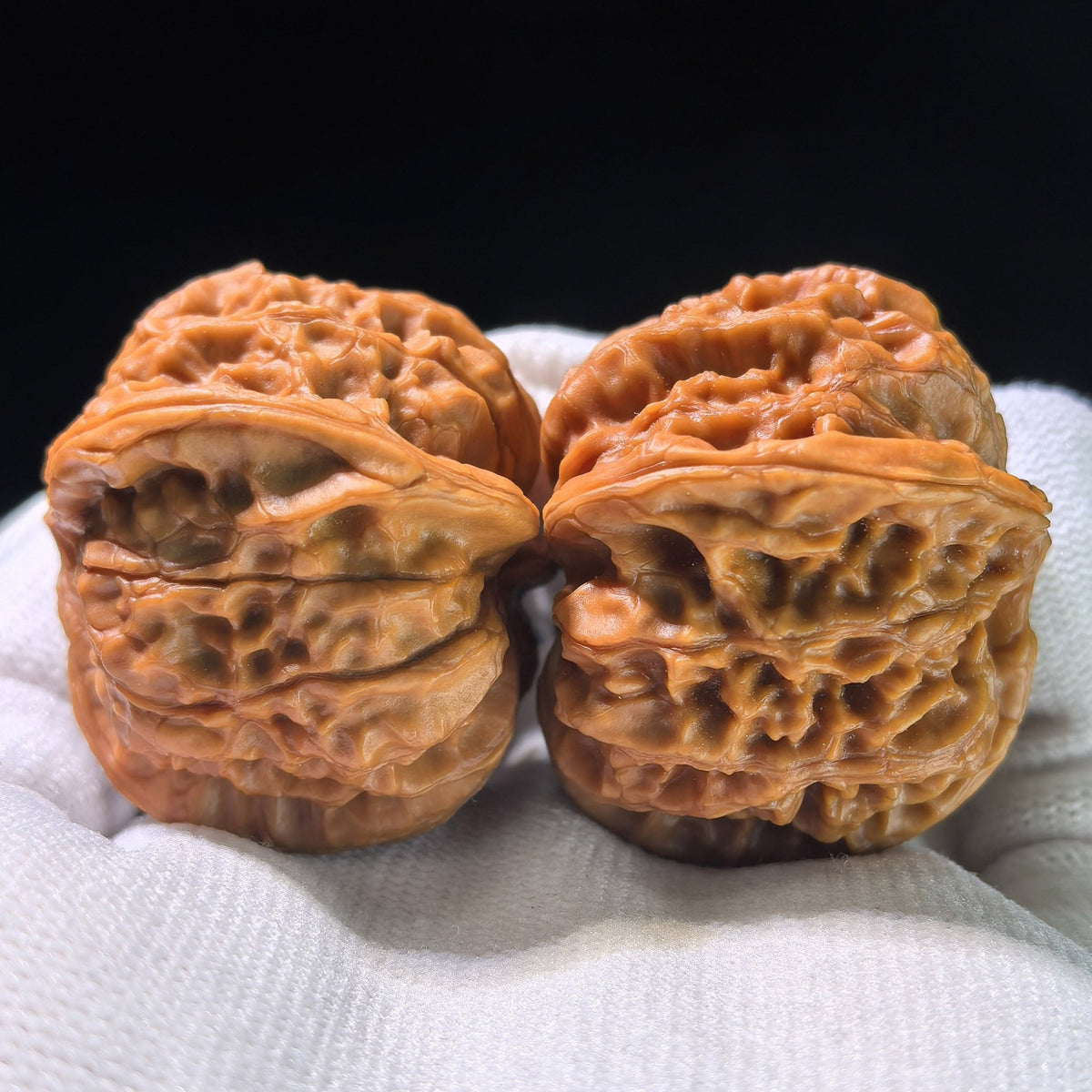 The "Imperial Seal" (Yu Xi) Y-Shaped Tri-Edge Collector's Pair | 38.0mm x 39.0mm | YSSN-1202E - ThePatinaProject