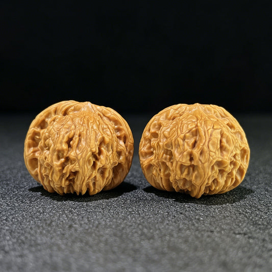 The "Imperial Vermilion" (Hong Shi Zi) Premium Hand-Matched Pair | 42.0mm x 42.0mm | 1:1 Perfect Isometric Match | HSZ-1001 - ThePatinaProject