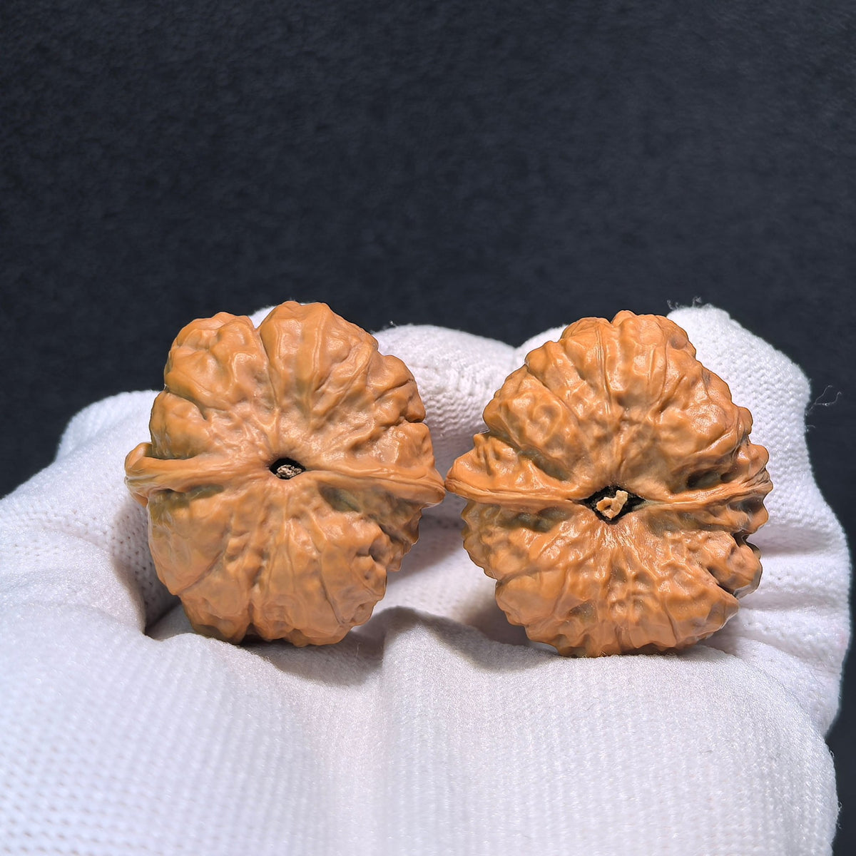 The "Jade Toad Crystal Frog" (Yu Chan Shui Jing Wa) Pair | 32.0mm x 35.0mm | W-511 - ThePatinaProject