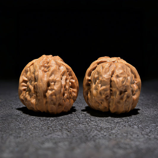 The "Jade Toad Crystal Frog" (Yu Chan Shui Jing Wa) Pair | 32.0mm x 35.0mm | W-511 - ThePatinaProject