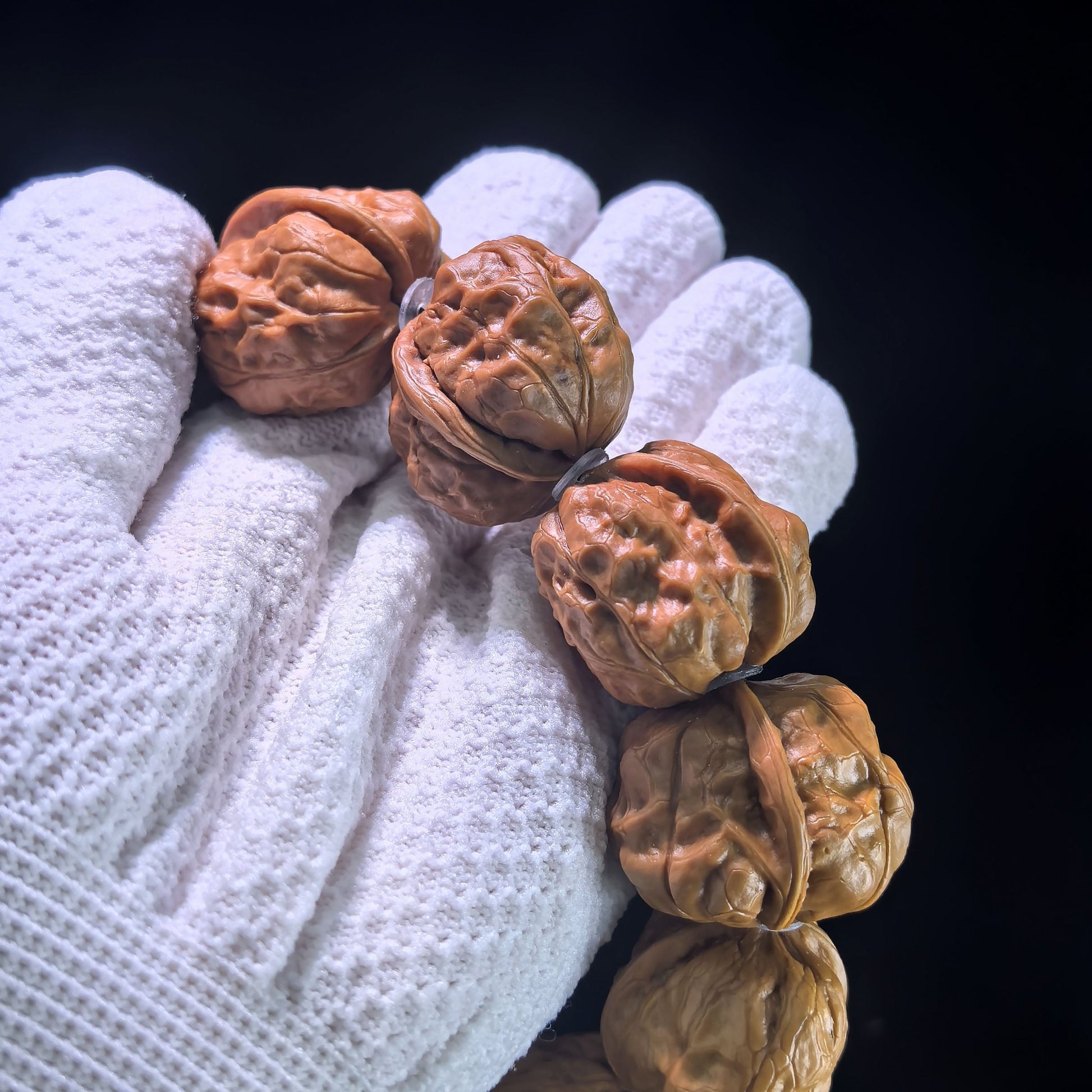 The "Jade Toad" (Yu Chan) 11-Bead Walnut Bracelet | 29.0mm x 34.0mm | YCSC-901 - ThePatinaProject