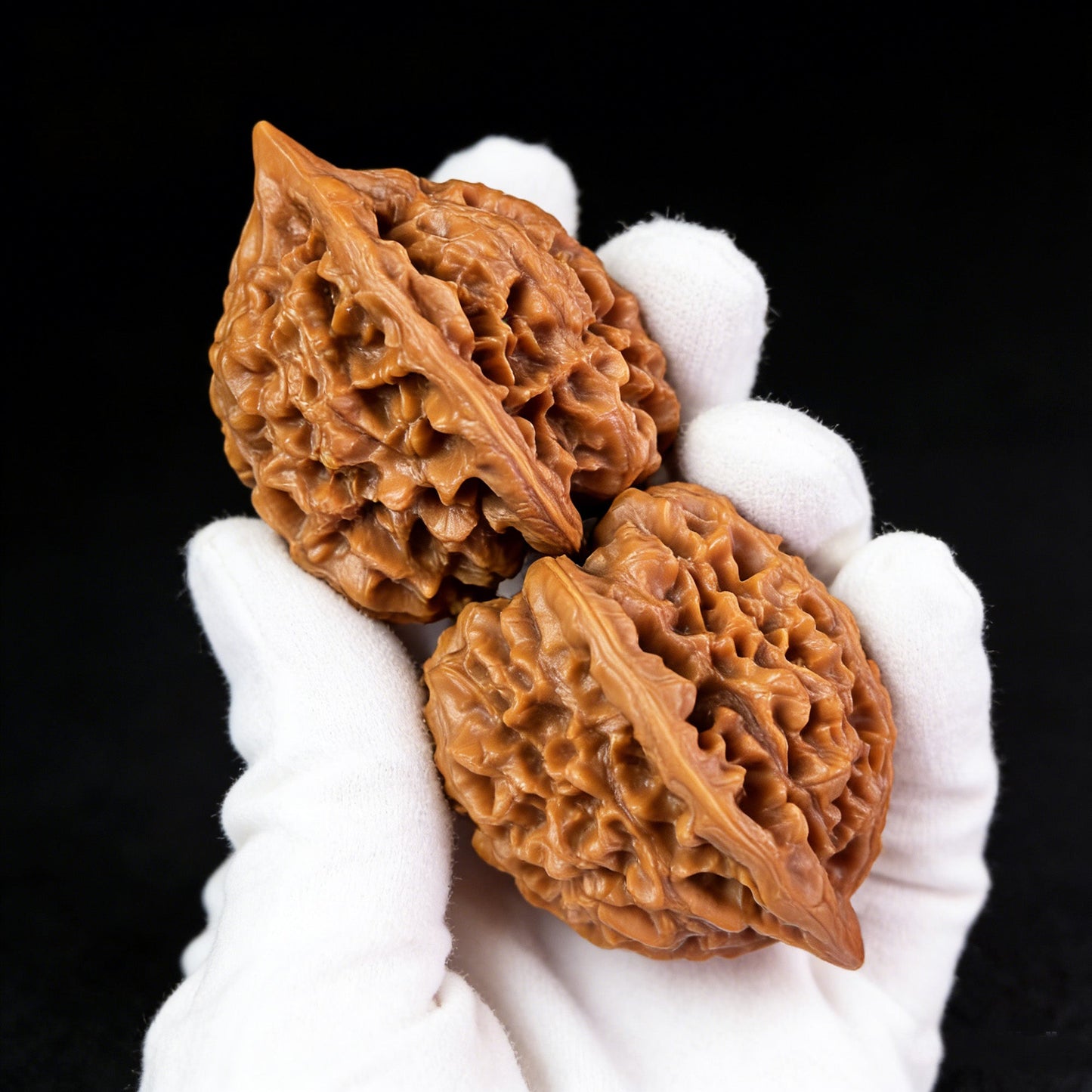The "Large Official's Hat" (Da Guan Mao) Pair | 45.0mm x 40.0mm | DGMAZ-301 - ThePatinaProject