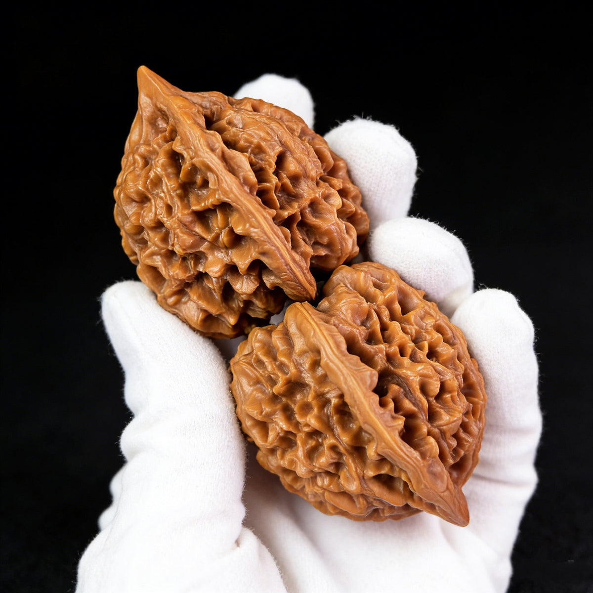 The "Large Official's Hat" (Da Guan Mao) Pair | 45.0mm x 40.0mm | DGMAZ-301 - ThePatinaProject