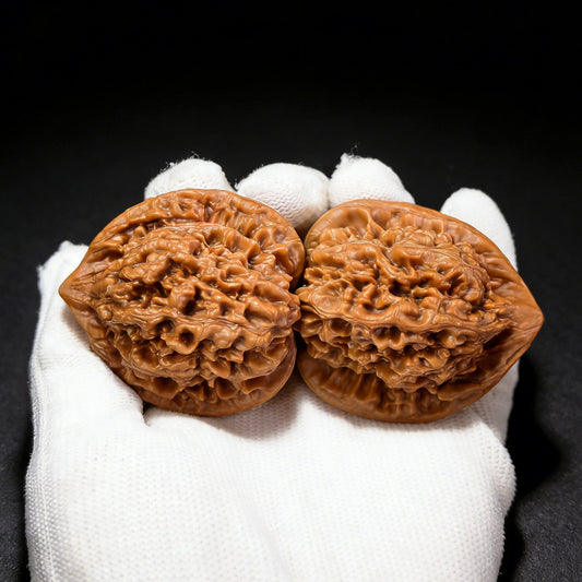 The "Large Official's Hat" (Da Guan Mao) Pair | 45.0mm x 40.0mm | DGMAZ-301 - ThePatinaProject