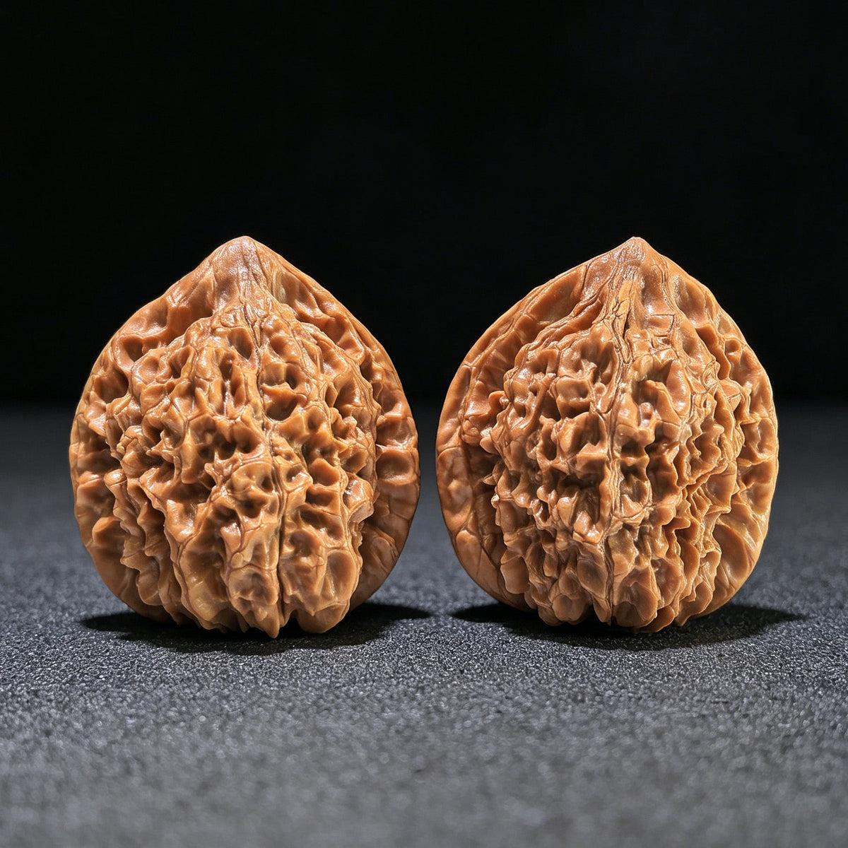 The "Large Official's Hat" (Da Guanmao) Matched Pair | 43.0mm x 40.0mm | DGM-1203C - ThePatinaProject
