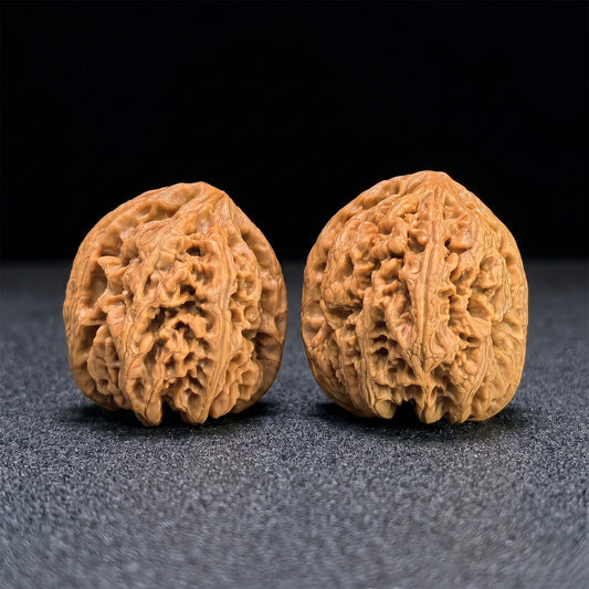 The "Large Thick Ridge" (Da Cu Jin) Pair | 40.0mm x 41.0mm | CJ-402 - ThePatinaProject
