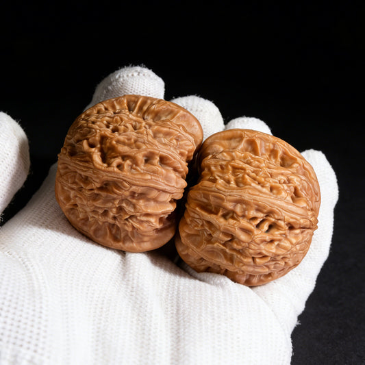 The "Lion Head" (Shi Zi Tou) Pair | Boutique Grade | 39.0mm x 38.0mm | SZT-401C - ThePatinaProject