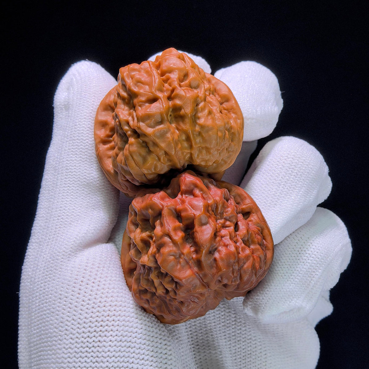 The "Mandarin Duck" (Yuan Yang) Ground-Buried & Normal Ha Ma Tou (Toad Head) Colossal Giant Pair | 38.0mm x 47.0mm | HMT-1202C - ThePatinaProject