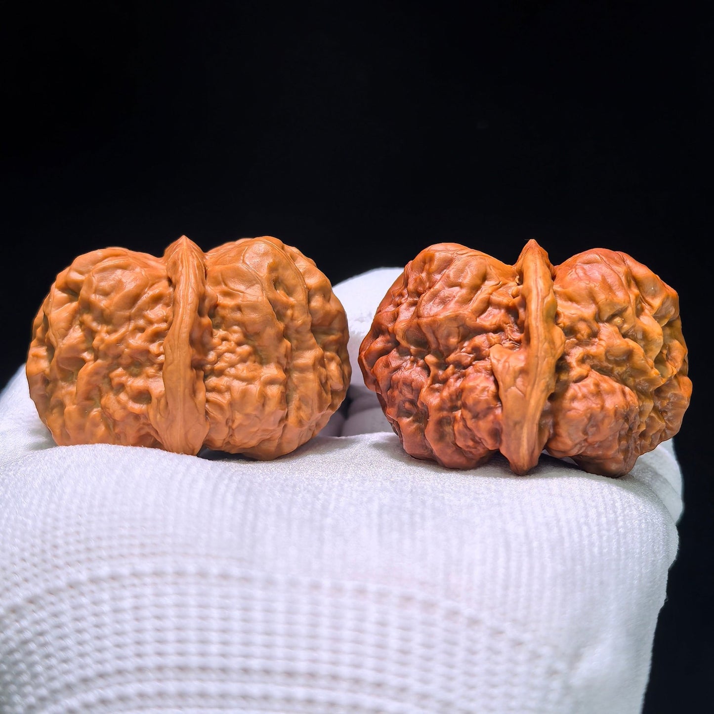 The "Mandarin Duck" (Yuan Yang) Ground-Buried & Normal Ha Ma Tou (Toad Head) Colossal Giant Pair | 38.0mm x 47.0mm | HMT-1202C - ThePatinaProject