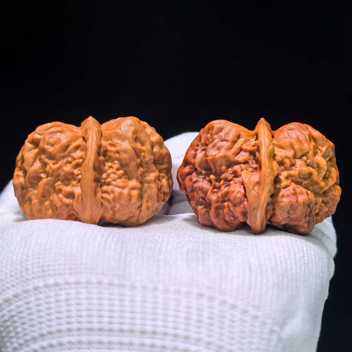 The "Mandarin Duck" (Yuan Yang) Ground-Buried & Normal Ha Ma Tou (Toad Head) Colossal Giant Pair | 38.0mm x 47.0mm | HMT-1202C - ThePatinaProject