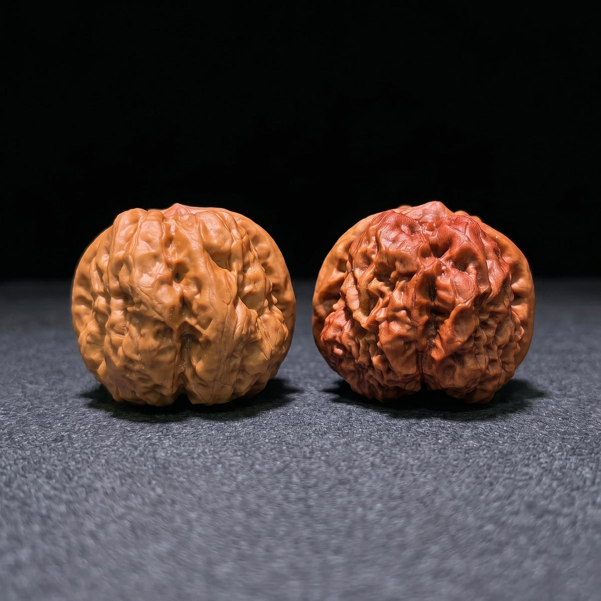 The "Mandarin Duck" (Yuan Yang) Ground-Buried & Normal Ha Ma Tou (Toad Head) Colossal Giant Pair | 38.0mm x 47.0mm | HMT-1202C - ThePatinaProject