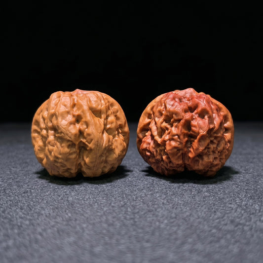 The "Mandarin Duck" (Yuan Yang) Ground-Buried & Normal Ha Ma Tou (Toad Head) Colossal Giant Pair | 38.0mm x 47.0mm | HMT-1202C - ThePatinaProject