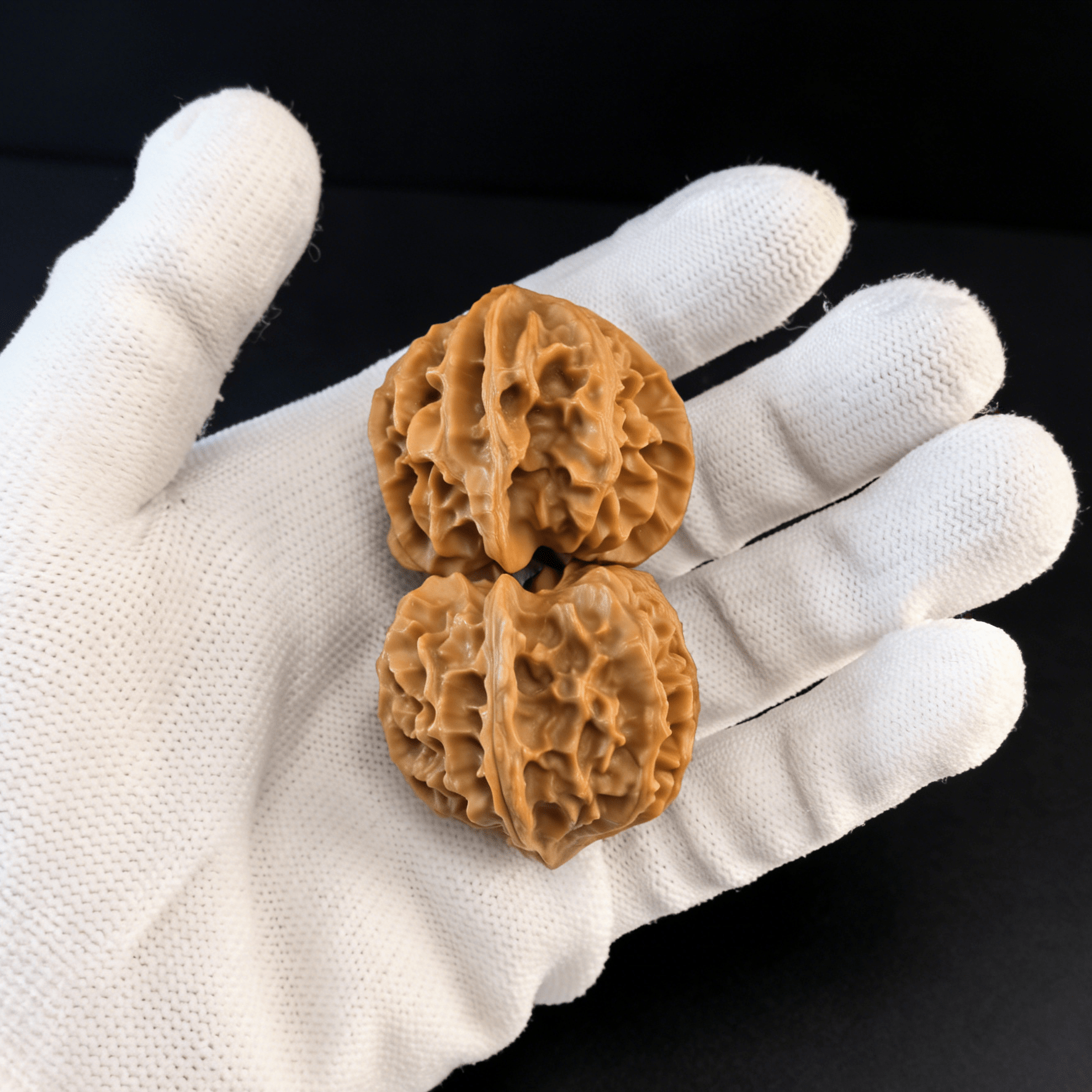The "Mercedes" Pair – Natural 3-Ridge (San Leng) Walnuts | SL-30 (Rare Find) - ThePatinaProject
