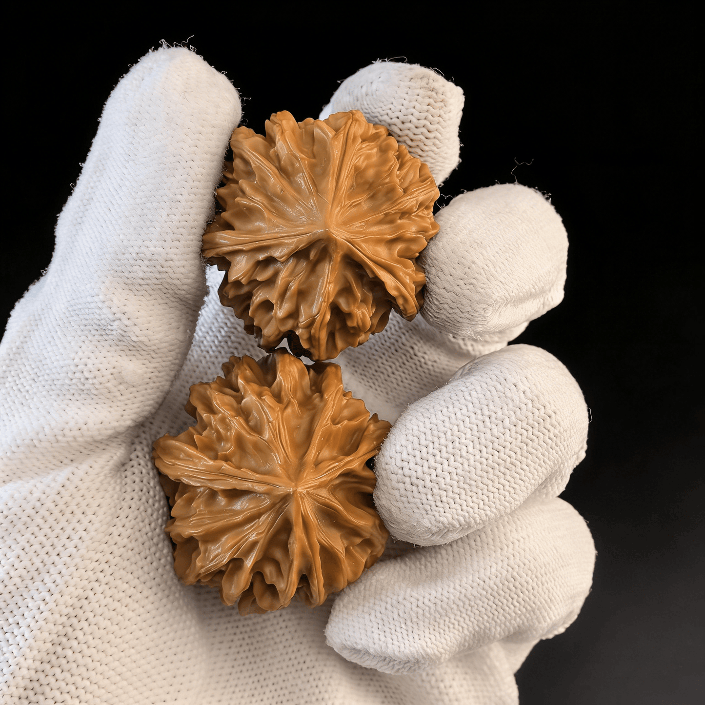 The "Mercedes" Pair – Natural 3-Ridge (San Leng) Walnuts | SL-30 (Rare Find) - ThePatinaProject