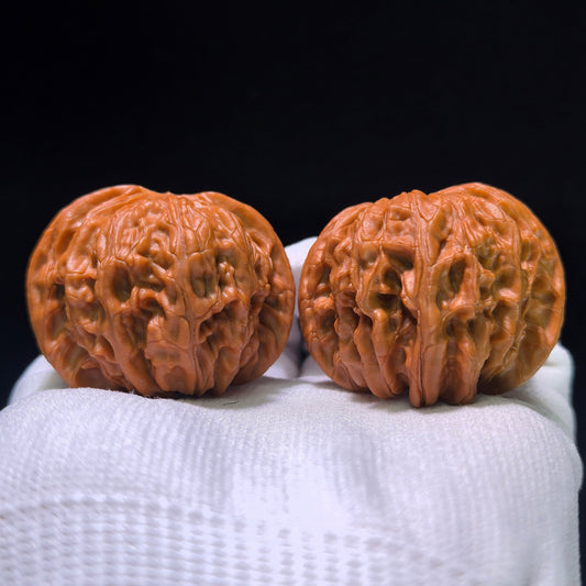 The "Millstone" (Mo Pan Lion Head) Perfectly Balanced Boutique Pair | 45.0mm x 43.0mm | MP-1206C - ThePatinaProject