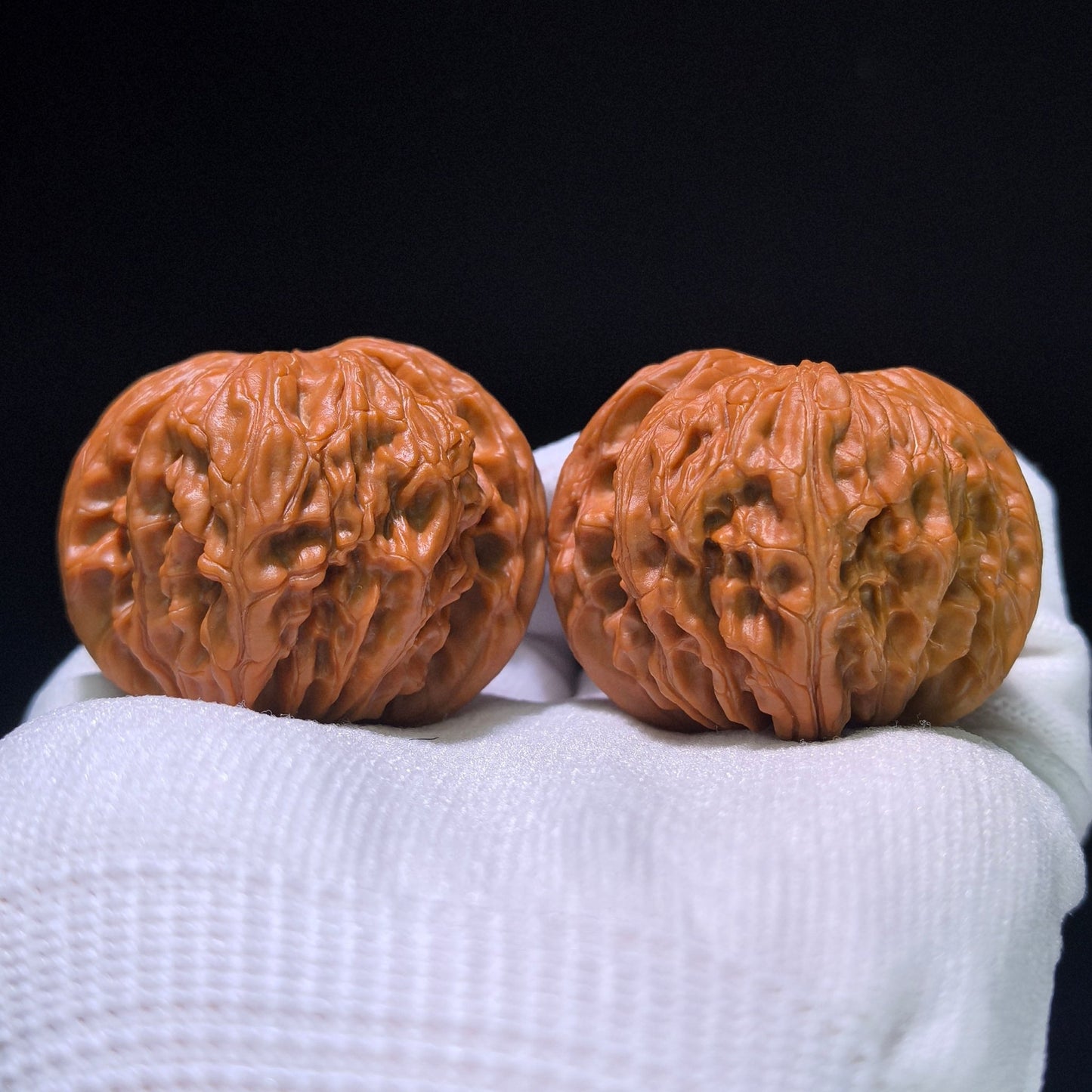 The "Millstone" (Mo Pan Lion Head) Perfectly Balanced Boutique Pair | 45.0mm x 43.0mm | MP-1206C - ThePatinaProject