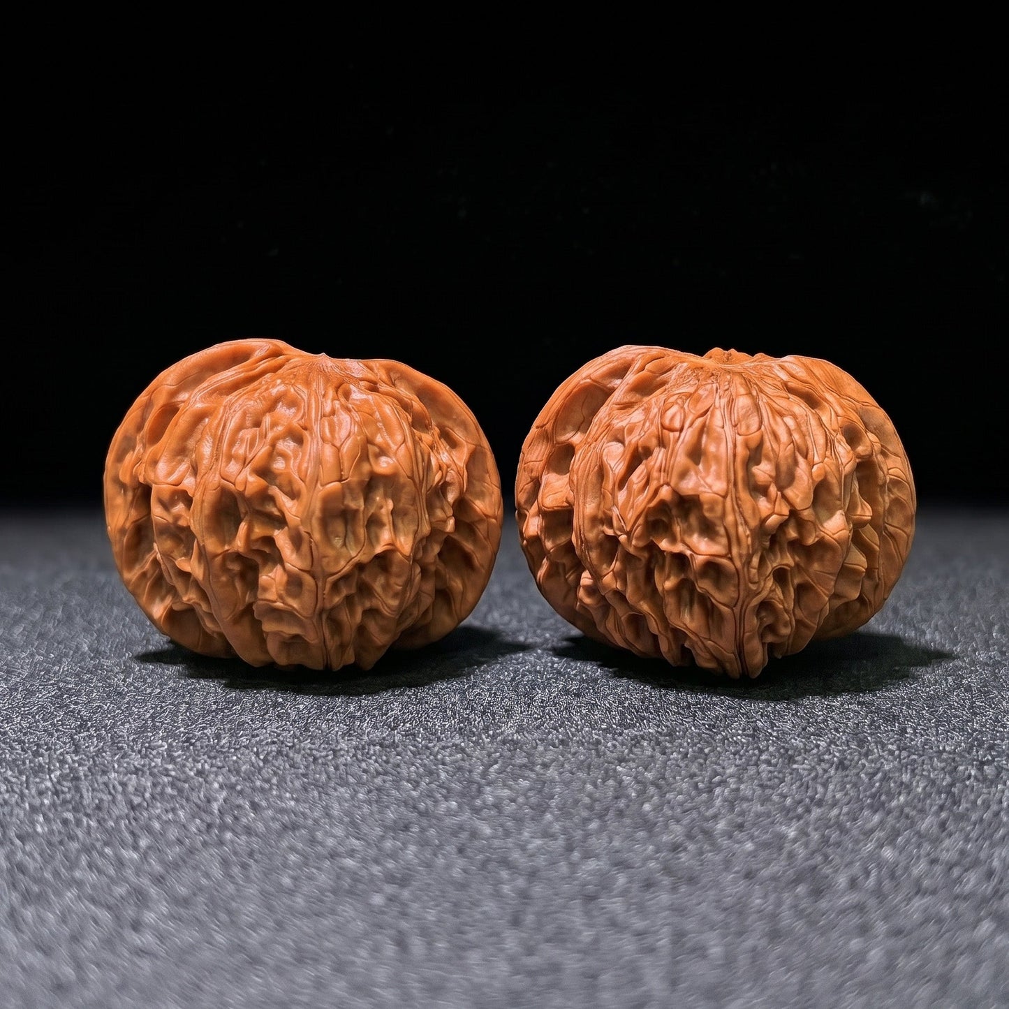 The "Millstone" (Mo Pan Lion Head) Perfectly Balanced Boutique Pair | 45.0mm x 43.0mm | MP-1206C - ThePatinaProject