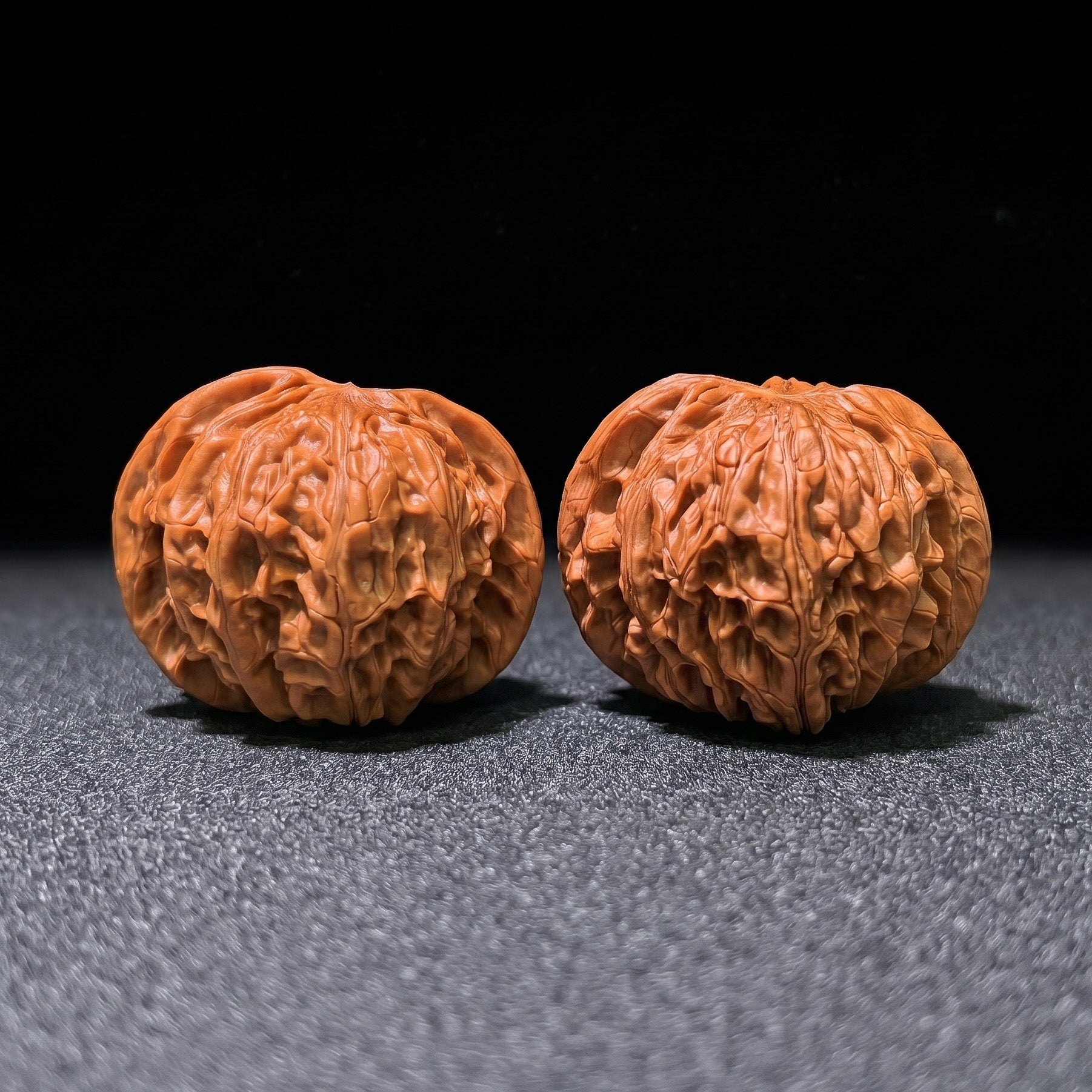 The "Millstone" (Mo Pan Lion Head) Perfectly Balanced Boutique Pair | 45.0mm x 43.0mm | MP-1206C - ThePatinaProject