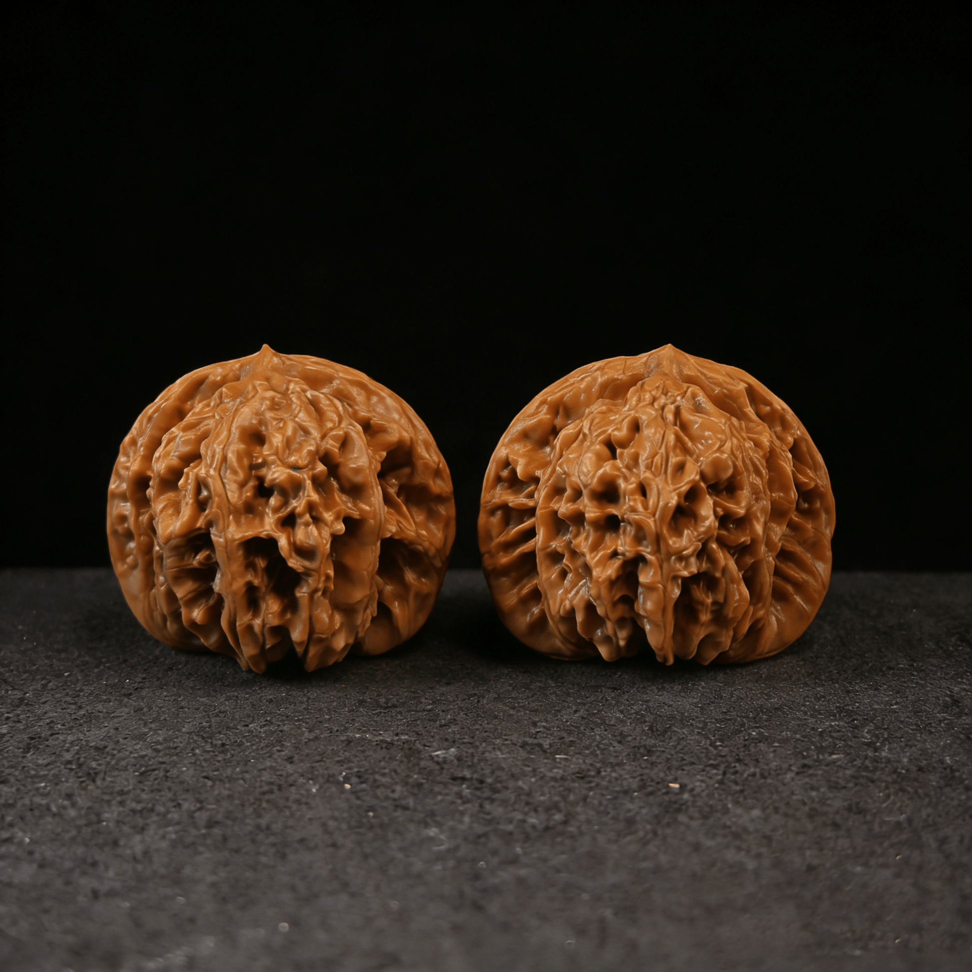The "Mist Cloud Ridge" (Xia Yun Ling) – 41mm Heritage Lion Head Pair | XYL-34 (Actual Item Pictured) - ThePatinaProject