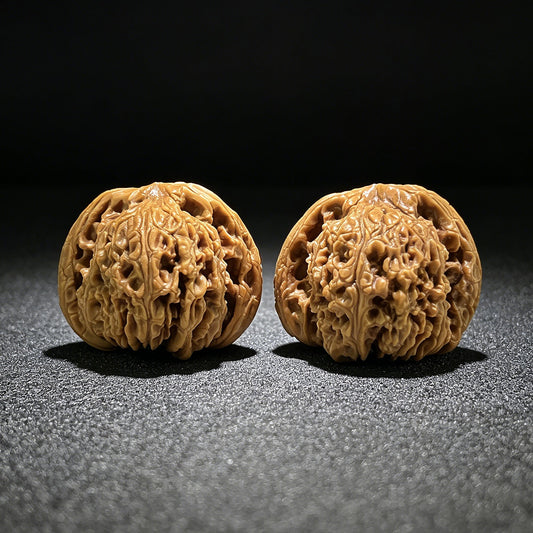 The "Nanjiang Stone" (Nan Jiang Shi) Balanced Giant Pair | 40.0mm x 39.0mm | NJS-901 - ThePatinaProject