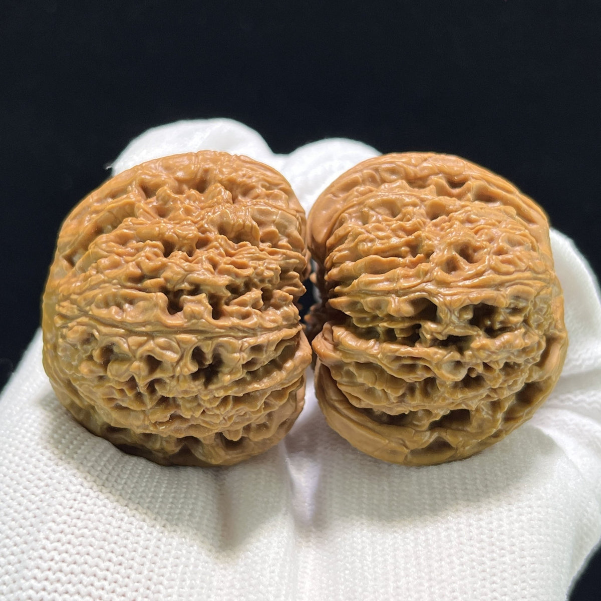 The "Nanjiang Stone" (Nan Jiang Shi) Balanced Giant Pair | 40.0mm x 39.0mm | NJS-901 - ThePatinaProject