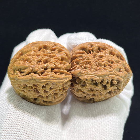 The "Nanjiang Stone" (Nan Jiang Shi) Deep-Bellied EDC Pair | 37.0mm x 39.0mm | NJS-904 - ThePatinaProject