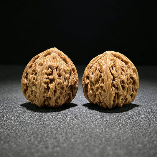 The "Nanjiang Stone" (Nan Jiang Shi) Deep-Bellied EDC Pair | 37.0mm x 39.0mm | NJS-904 - ThePatinaProject