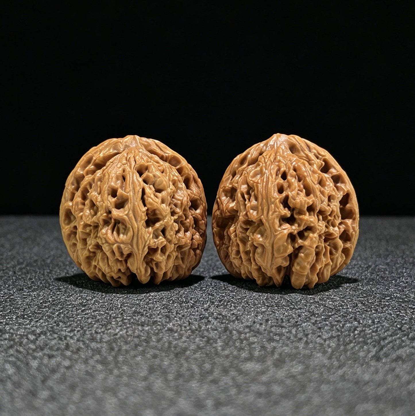 The "Nanjiang Stone" (Nan Jiang Shi) Deep-Bellied Giant Pair | 40.0mm x 42.0mm | NJS-906 - ThePatinaProject