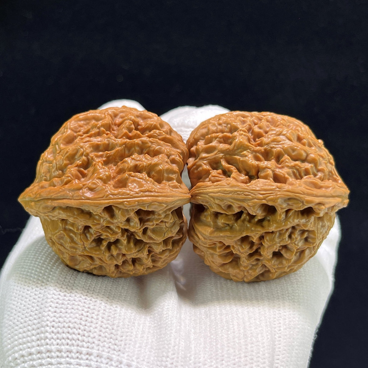 The "Nanjiang Stone" (Nan Jiang Shi) Deep-Bellied Giant Pair | 40.0mm x 42.0mm | NJS-906 - ThePatinaProject