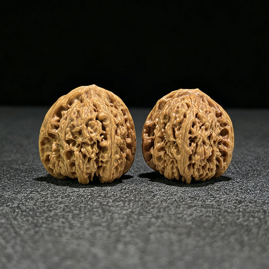 The "Nanjiang Stone" (Nan Jiang Shi) Full-Bellied EDC Pair | 35.0mm x 36.0mm | NJS-902 - ThePatinaProject