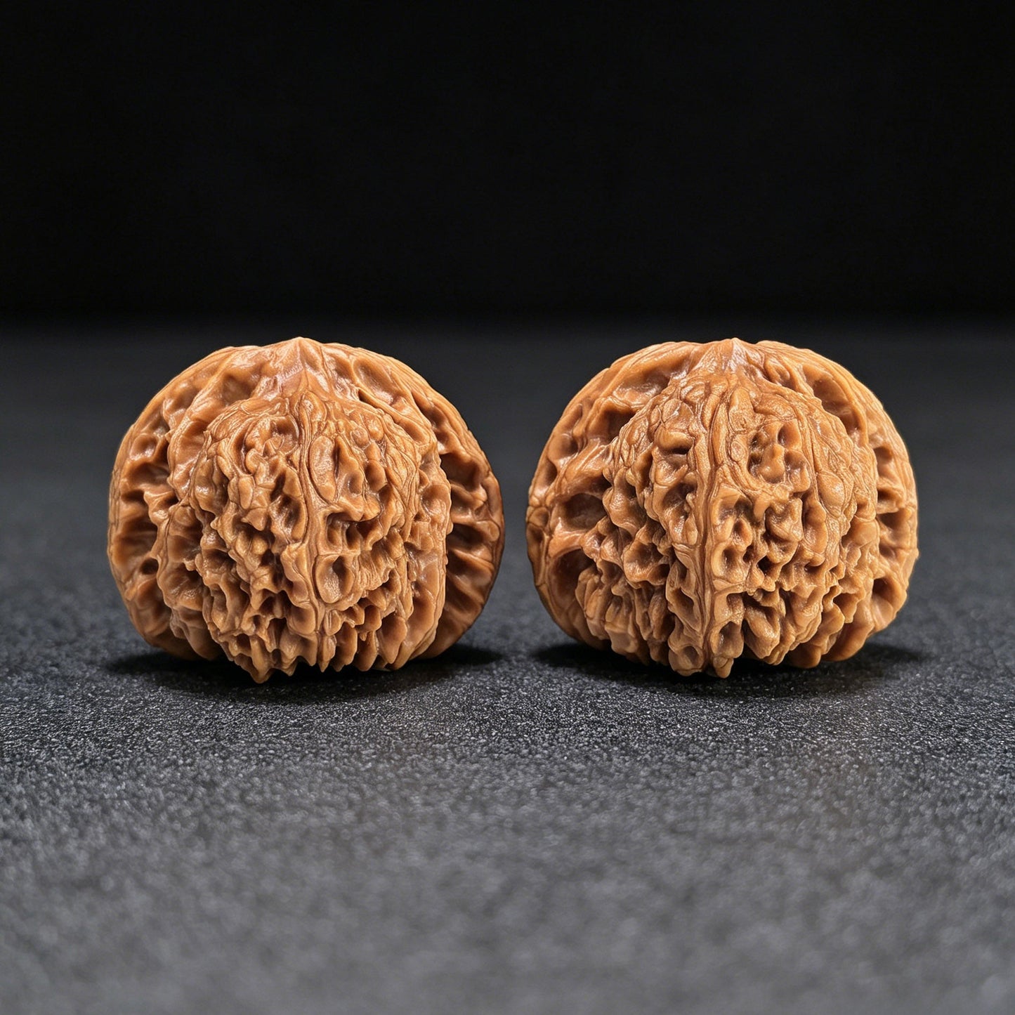 The "Nanjiang Stone" (NJS) Premium Lion Head Pair | 45.0mm x 42.0mm | NJS-1033C - ThePatinaProject