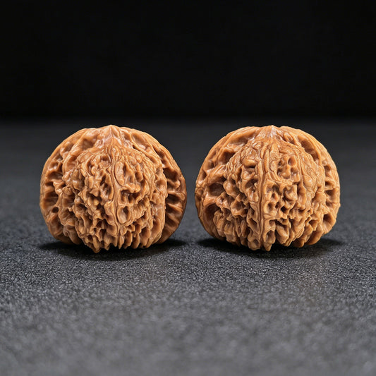 The "Nanjiang Stone" (NJS) Premium Lion Head Pair | 45.0mm x 42.0mm | NJS-1033C - ThePatinaProject