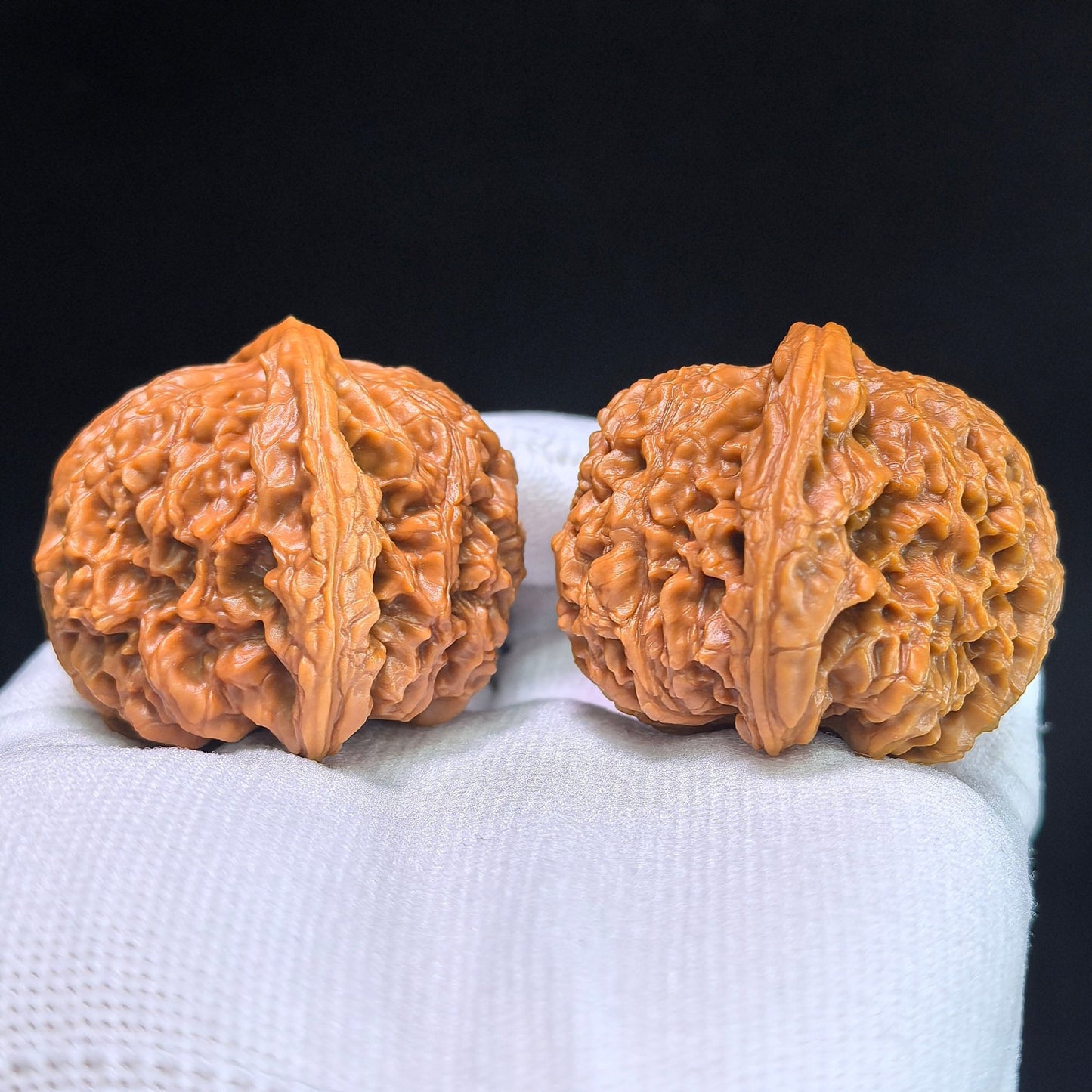 The "Nanjiang Stone" (NJS) Premium Lion Head Pair | 45.0mm x 42.0mm | NJS-1033C - ThePatinaProject