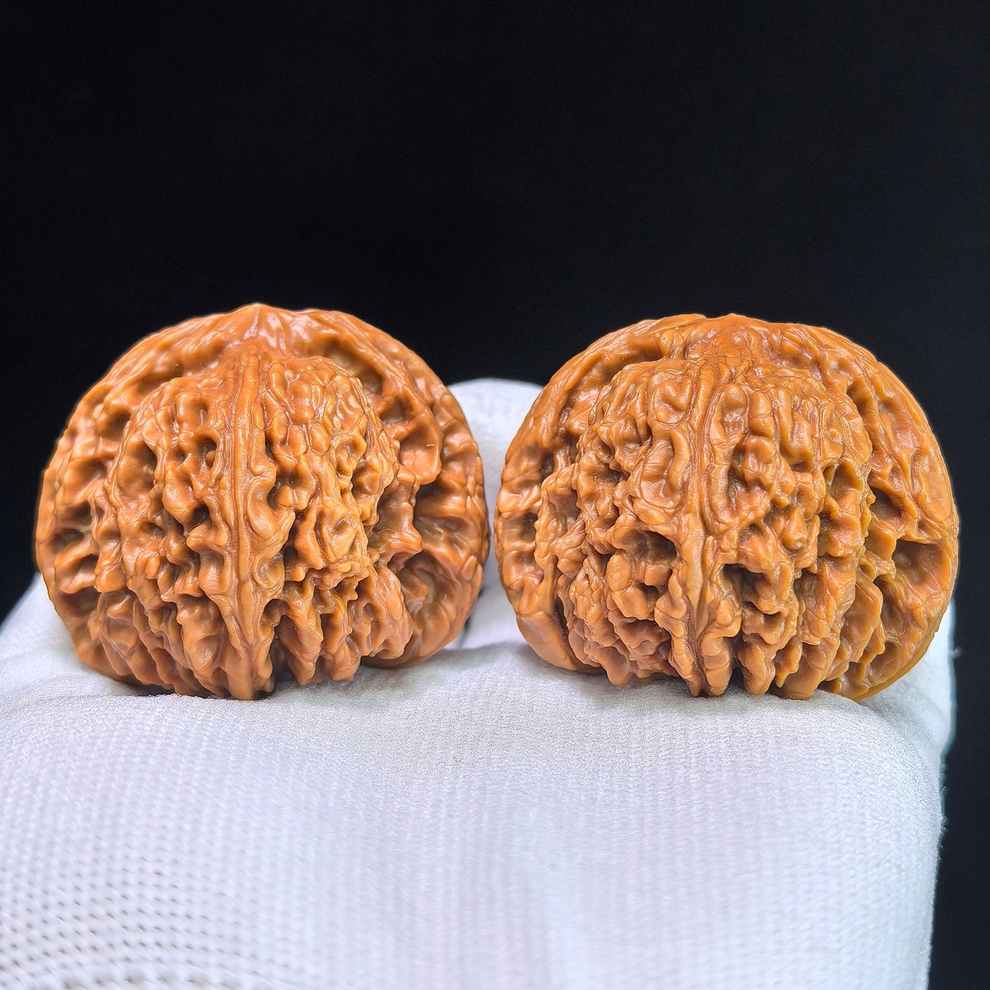 The "Nanjiang Stone" (NJS) Premium Lion Head Pair | 45.0mm x 42.0mm | NJS-1033C - ThePatinaProject