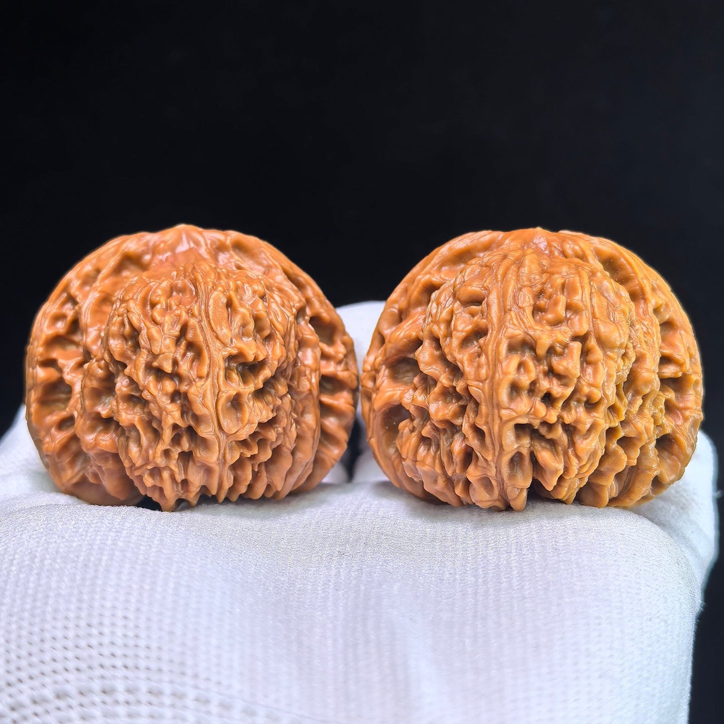 The "Nanjiang Stone" (NJS) Premium Lion Head Pair | 45.0mm x 42.0mm | NJS-1033C - ThePatinaProject