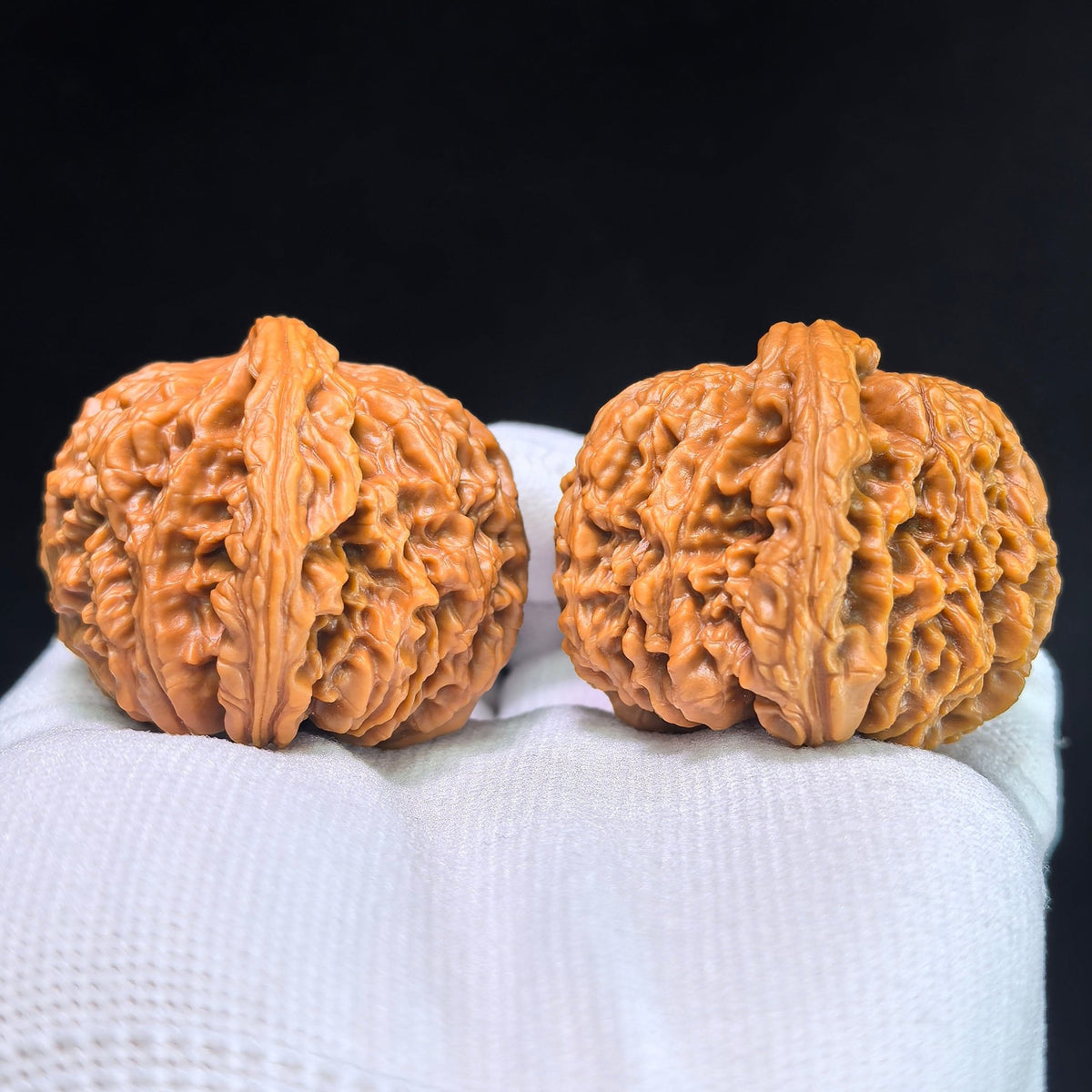 The "Nanjiang Stone" (NJS) Premium Lion Head Pair | 45.0mm x 42.0mm | NJS-1033C - ThePatinaProject